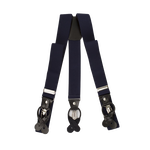 Navy Button And Clip Suspenders image number 1