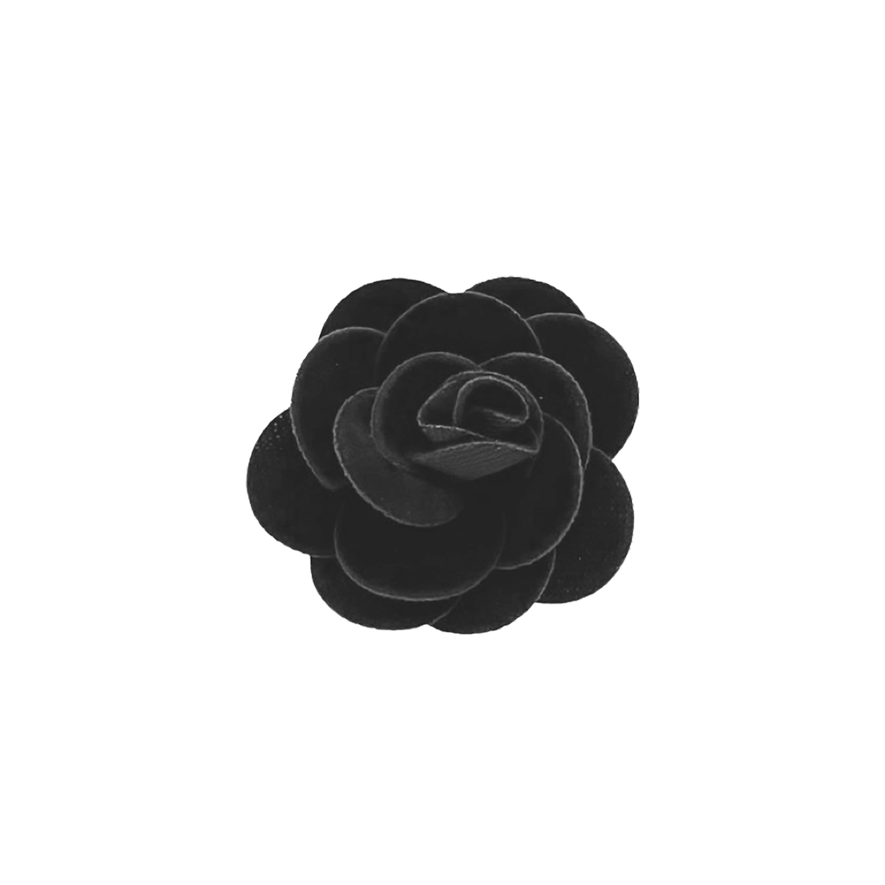Black Rose Lapel Pin image number 1