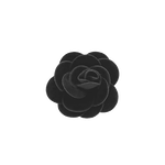 Black Rose Lapel Pin image number 1