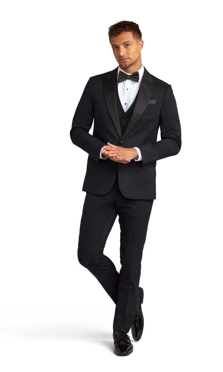 Black Peak Lapel Performance Tuxedo image number 4