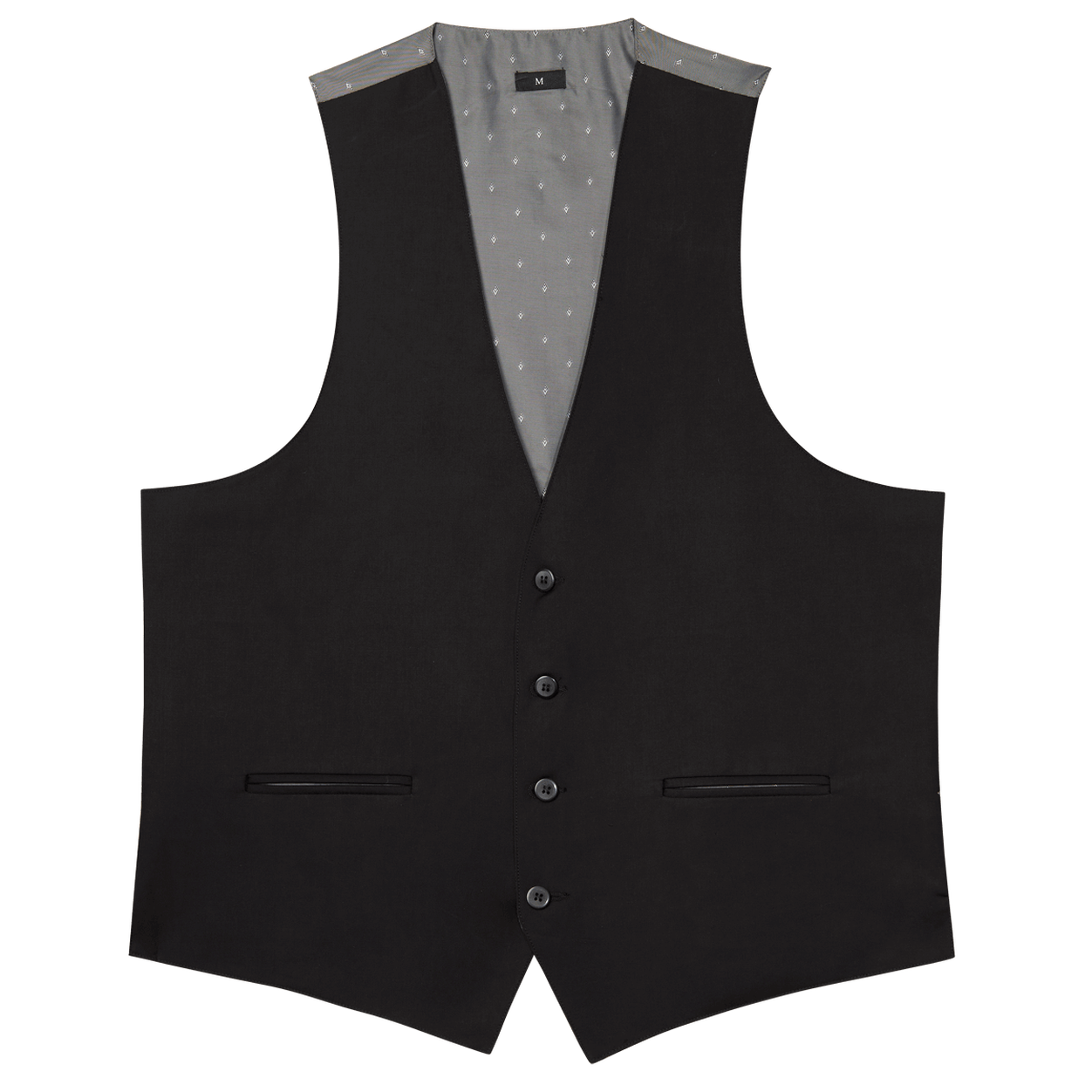 Black Stretch Suit Separates Vest image number 1