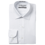 White Cotton Laydown Collar Shirt image number 1