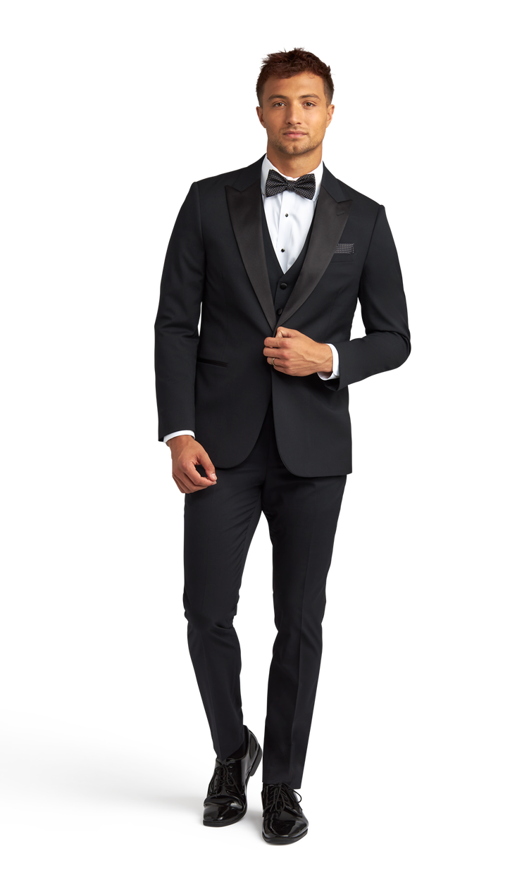 Black Peak Lapel Performance Tuxedo image number 1
