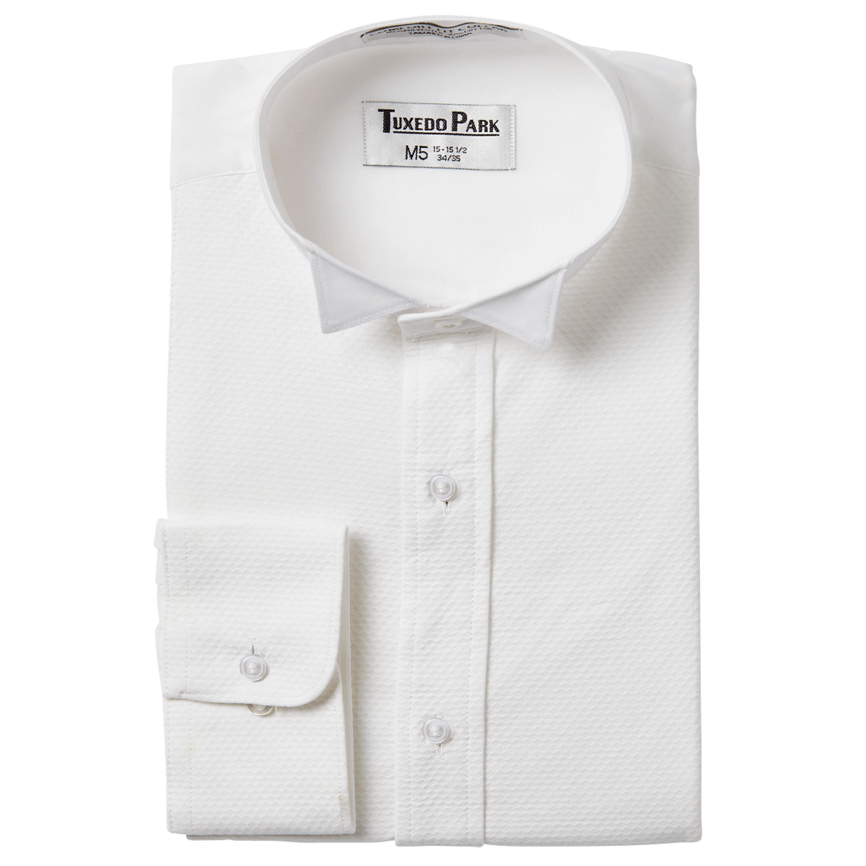 White Pique Wingtip Shirt image number 1